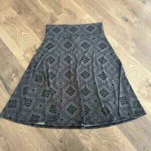 black and white skirt